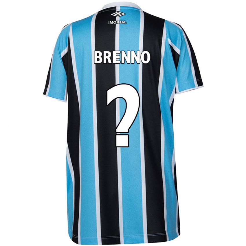 Criança Camisola Brenno #0 Azul Preto Branco Principal 2024/25 Camisa