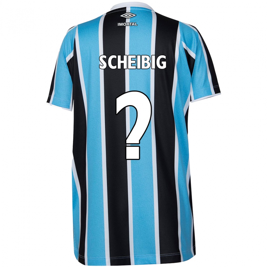 Criança Camisola Felipe Scheibig #0 Azul Preto Branco Principal 2024/25 Camisa