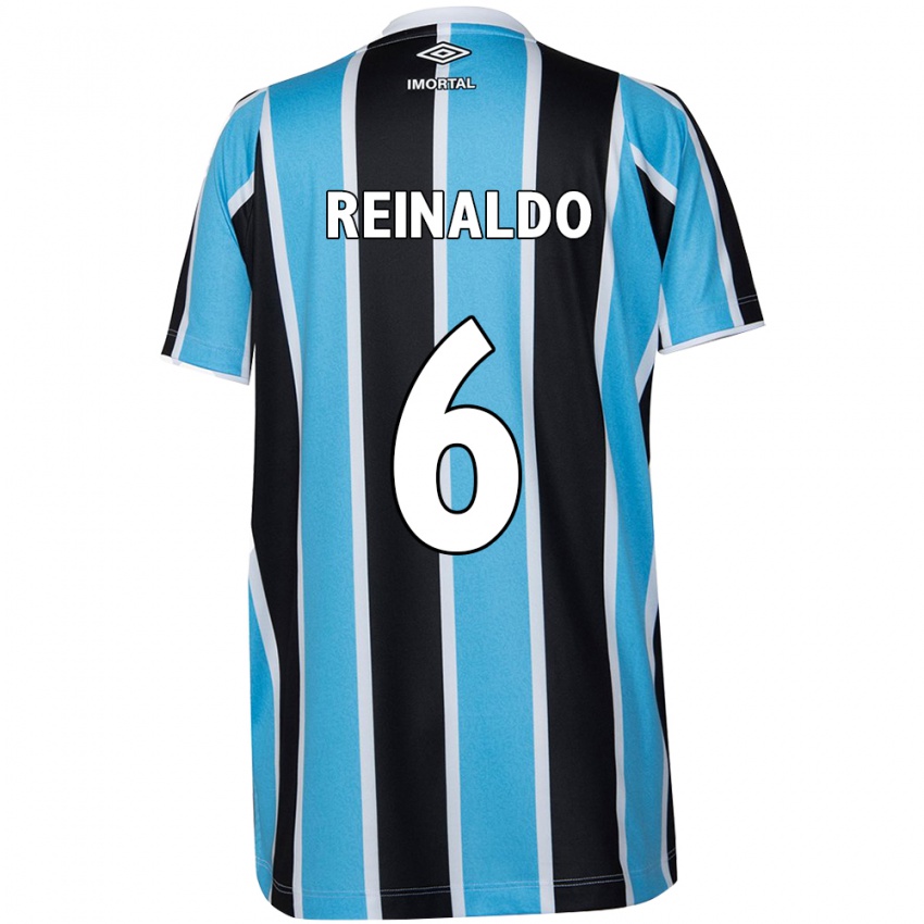 Criança Camisola Reinaldo #6 Azul Preto Branco Principal 2024/25 Camisa