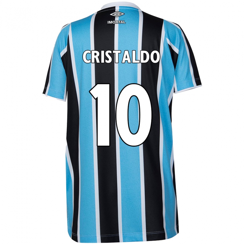 Criança Camisola Franco Cristaldo #10 Azul Preto Branco Principal 2024/25 Camisa