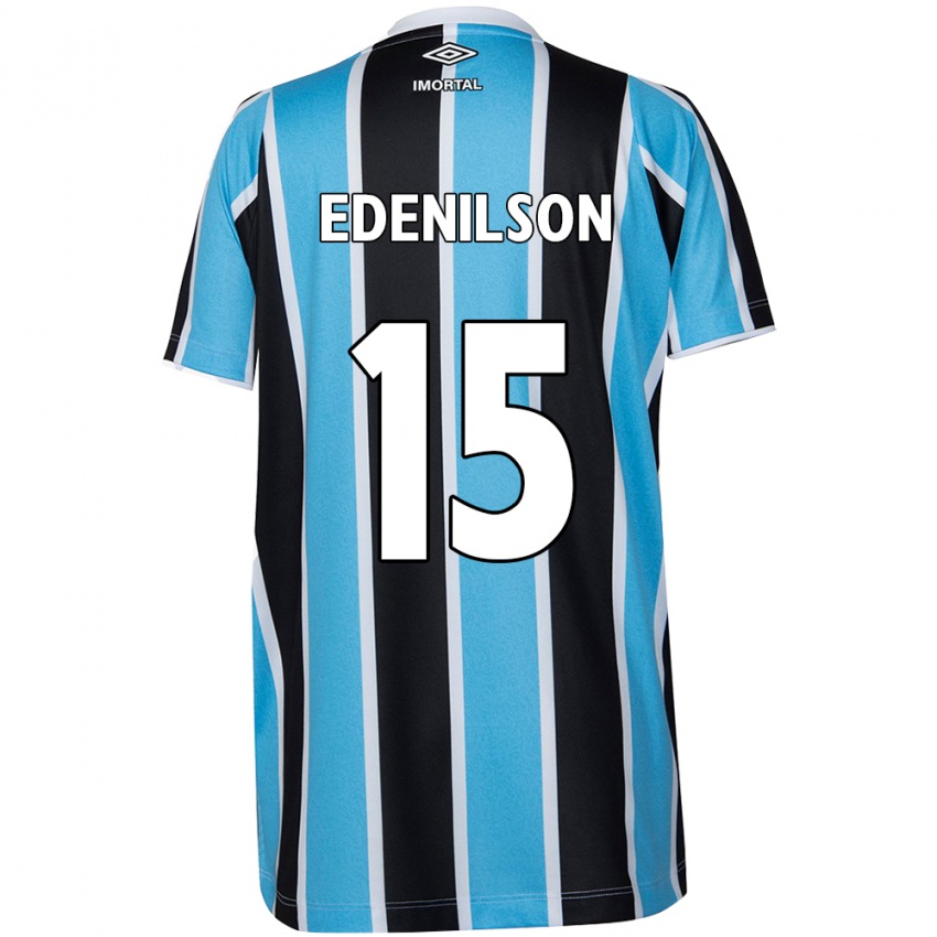 Criança Camisola Edenilson #15 Azul Preto Branco Principal 2024/25 Camisa