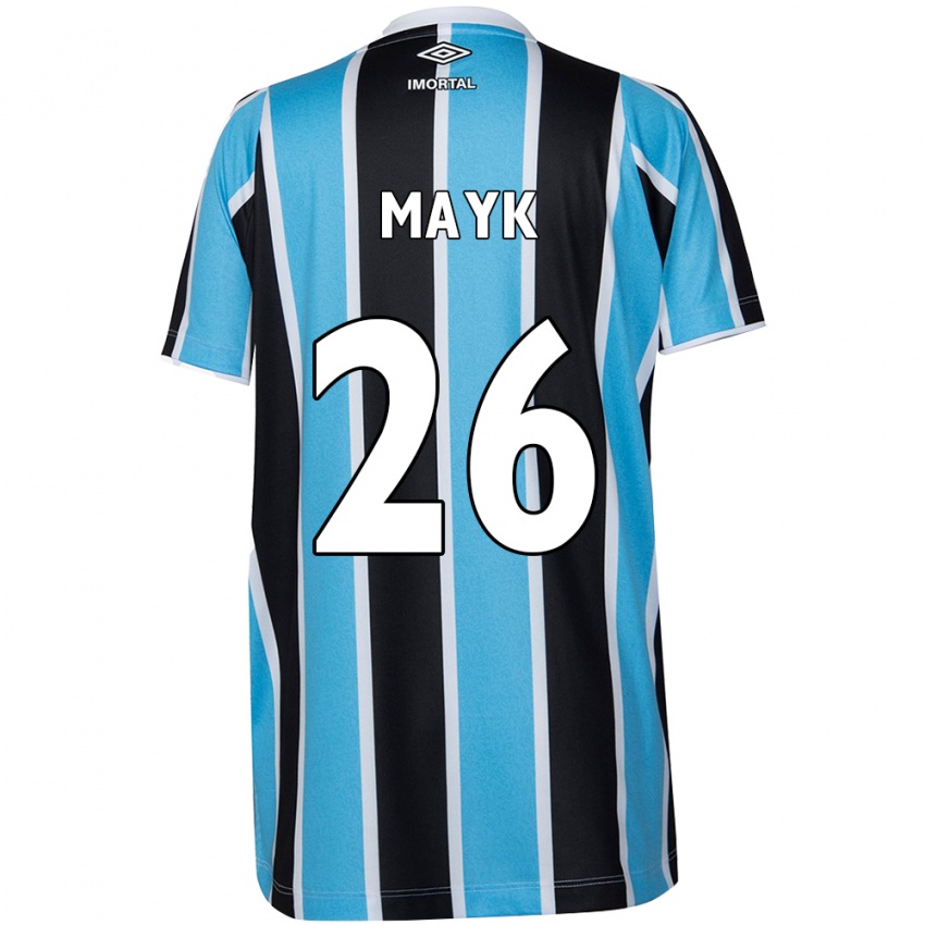 Criança Camisola Mayk #26 Azul Preto Branco Principal 2024/25 Camisa