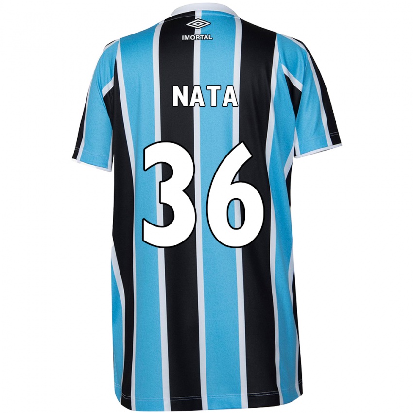 Criança Camisola Natã #36 Azul Preto Branco Principal 2024/25 Camisa