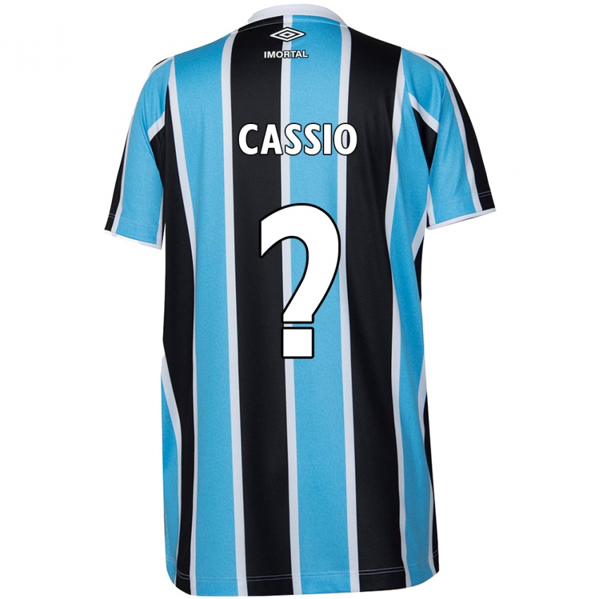 Criança Camisola Cássio #0 Azul Preto Branco Principal 2024/25 Camisa