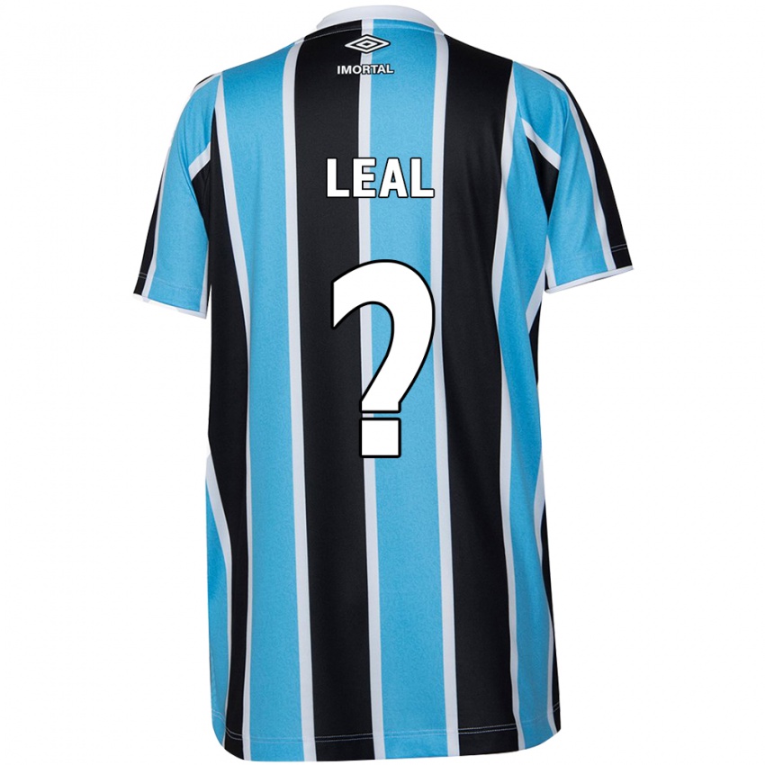 Criança Camisola Guilherme Leal #0 Azul Preto Branco Principal 2024/25 Camisa