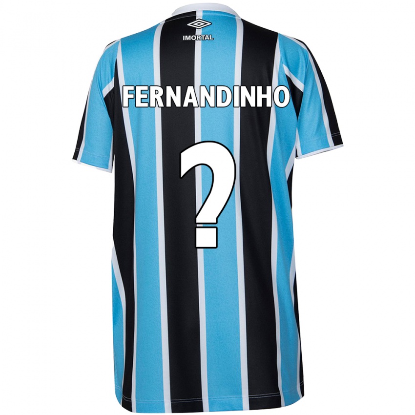 Criança Camisola Fernandinho #0 Azul Preto Branco Principal 2024/25 Camisa