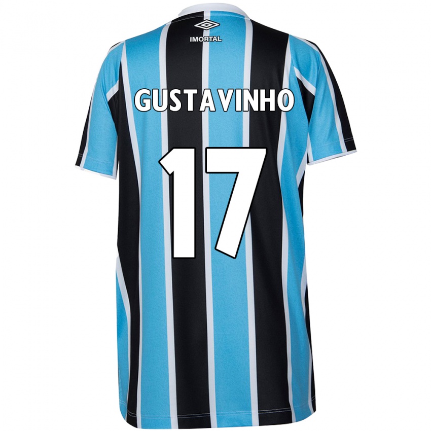 Criança Camisola Gustavinho #17 Azul Preto Branco Principal 2024/25 Camisa