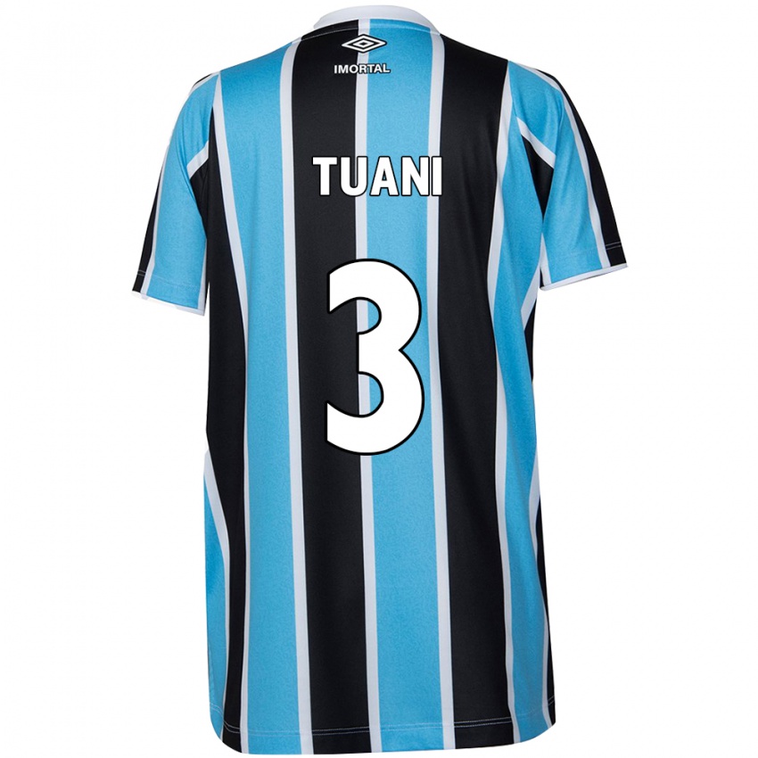 Criança Camisola Tuani #3 Azul Preto Branco Principal 2024/25 Camisa