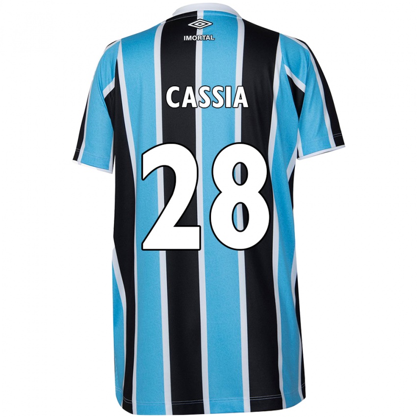 Criança Camisola Cássia #28 Azul Preto Branco Principal 2024/25 Camisa