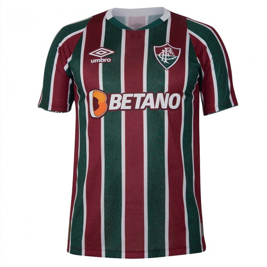 Criança Camisola Hiago Nascimento #0 Verde Castanho Branco Principal 2024/25 Camisa