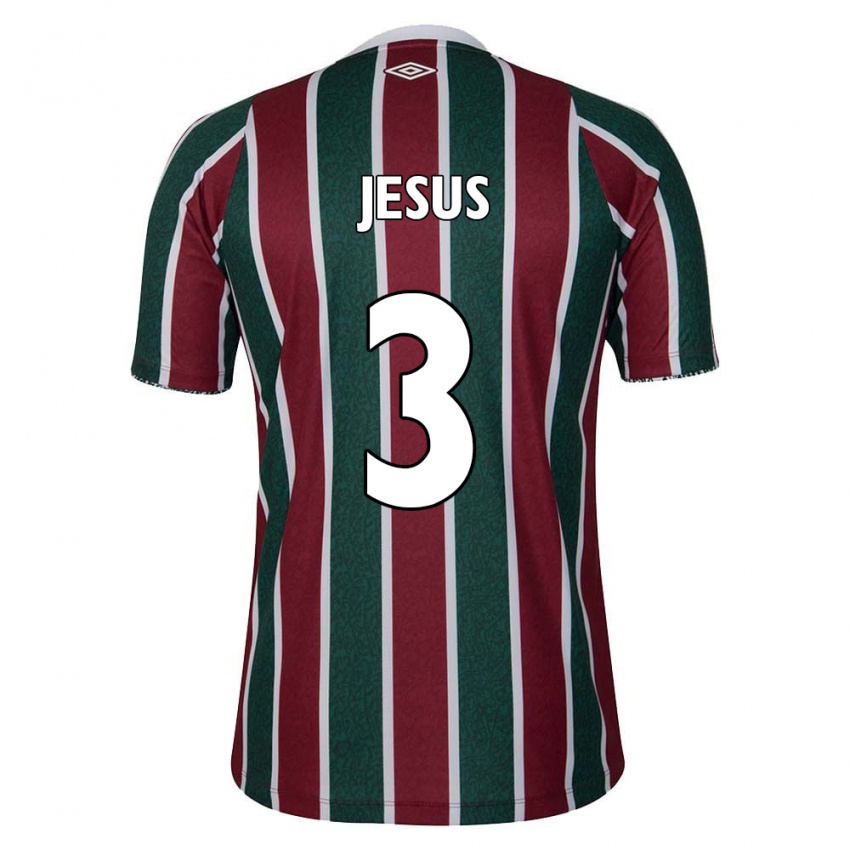 Criança Camisola Alexandre Jesus #3 Verde Castanho Branco Principal 2024/25 Camisa