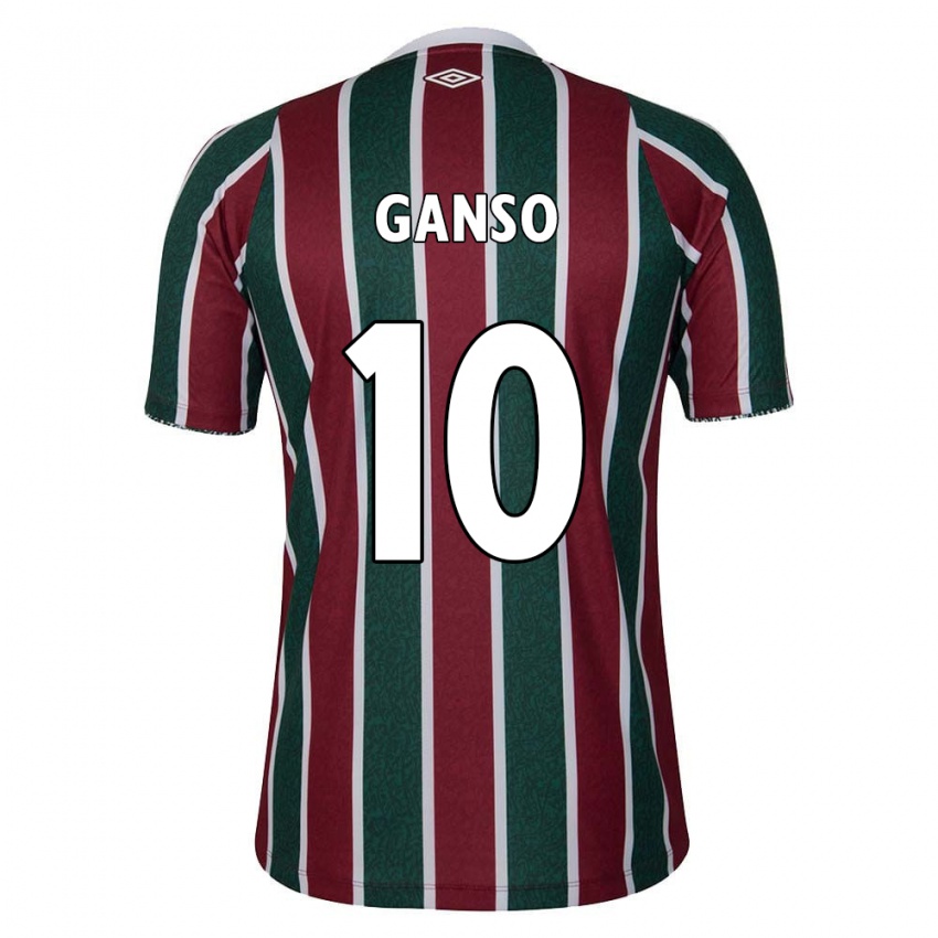 Criança Camisola Ganso #10 Verde Castanho Branco Principal 2024/25 Camisa