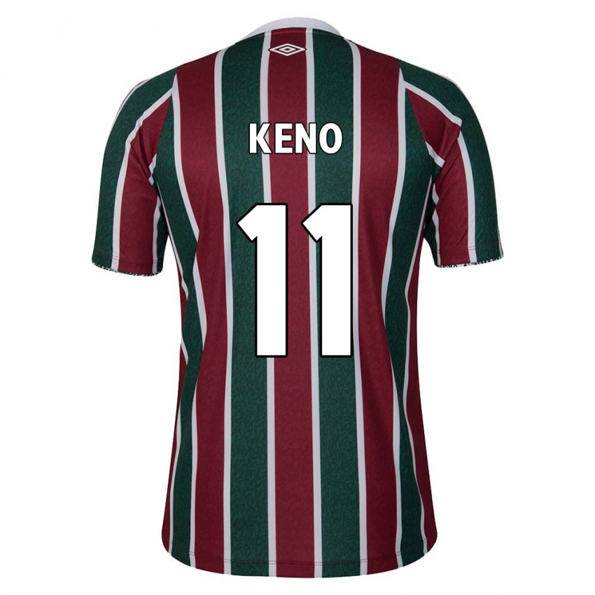 Criança Camisola Keno #11 Verde Castanho Branco Principal 2024/25 Camisa