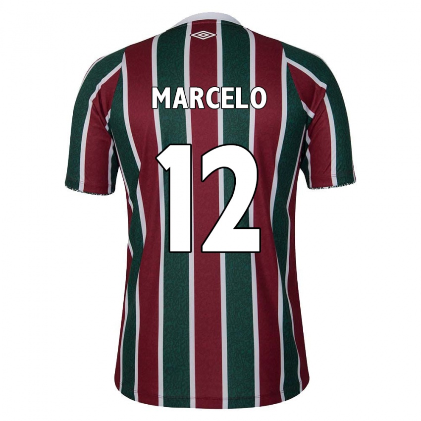 Criança Camisola Marcelo #12 Verde Castanho Branco Principal 2024/25 Camisa