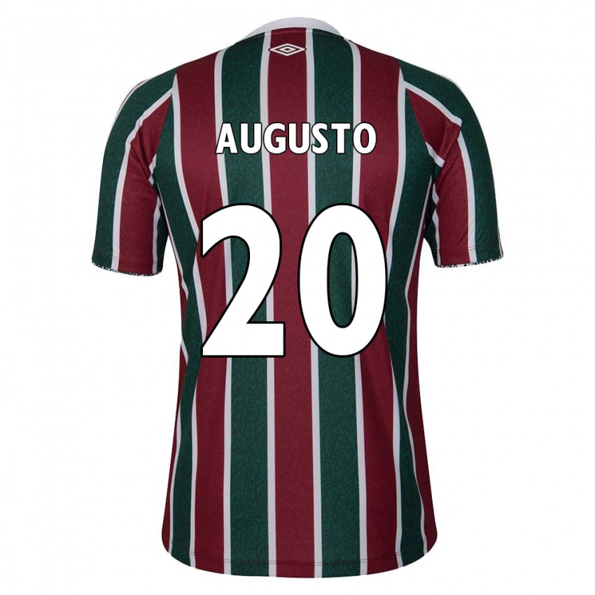 Criança Camisola Renato Augusto #20 Verde Castanho Branco Principal 2024/25 Camisa