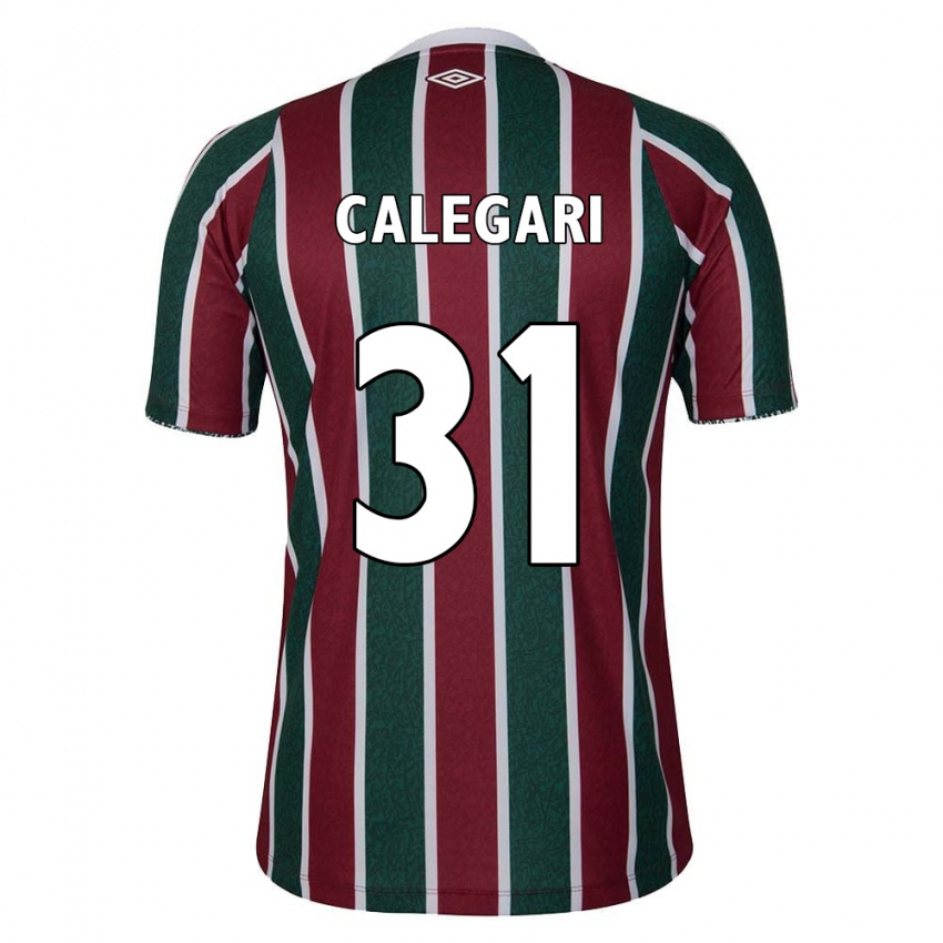 Criança Camisola Calegari #31 Verde Castanho Branco Principal 2024/25 Camisa