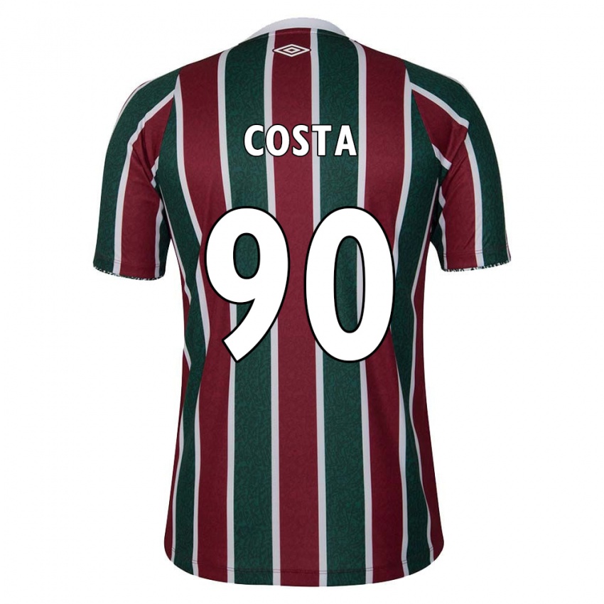 Criança Camisola Douglas Costa #90 Verde Castanho Branco Principal 2024/25 Camisa