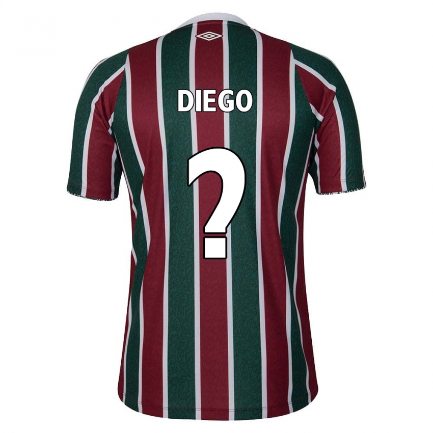 Criança Camisola Diego #0 Verde Castanho Branco Principal 2024/25 Camisa