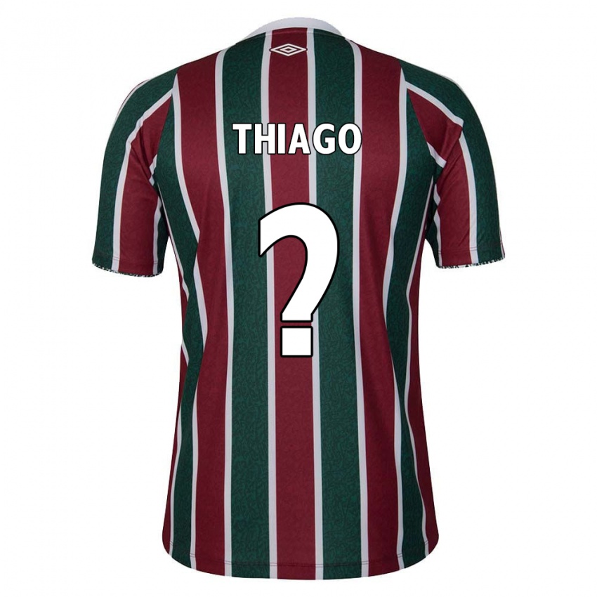 Criança Camisola Thiago #0 Verde Castanho Branco Principal 2024/25 Camisa