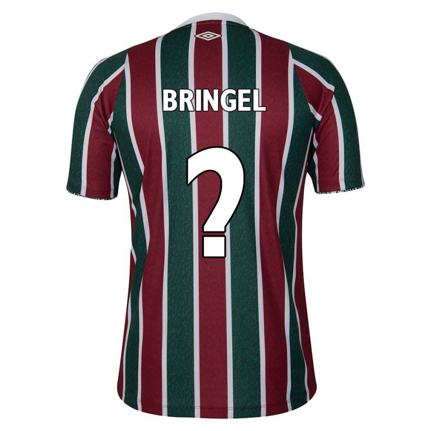 Criança Camisola Rodrigo Bringel #0 Verde Castanho Branco Principal 2024/25 Camisa