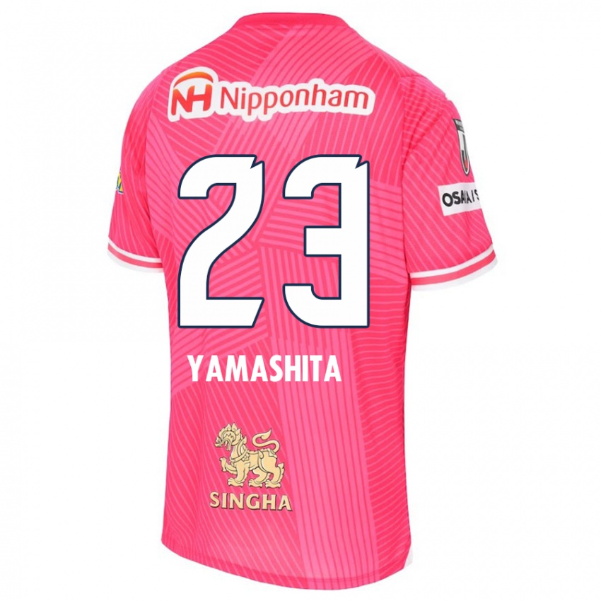 Criança Camisola Tatsuya Yamashita #23 Rosa Branco Principal 2024/25 Camisa