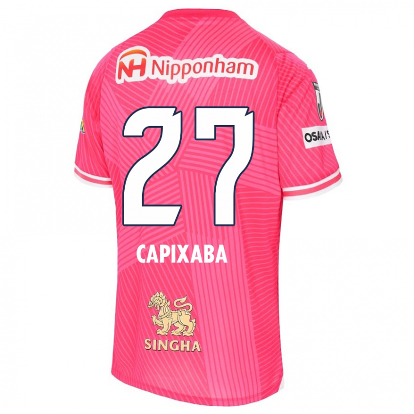 Criança Camisola Capixaba #27 Rosa Branco Principal 2024/25 Camisa