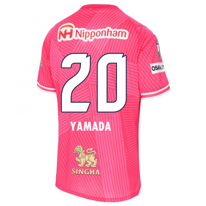 Criança Camisola Kotaro Yamada #20 Rosa Branco Principal 2024/25 Camisa