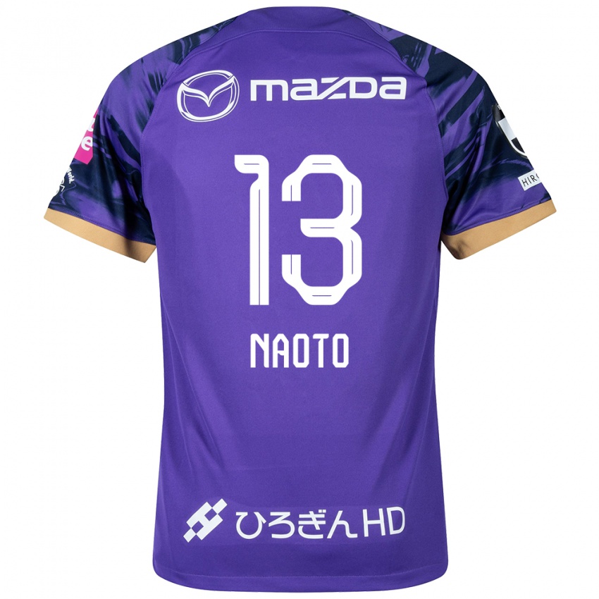 Criança Camisola Naoto Arai #13 Roxo Branco Principal 2024/25 Camisa