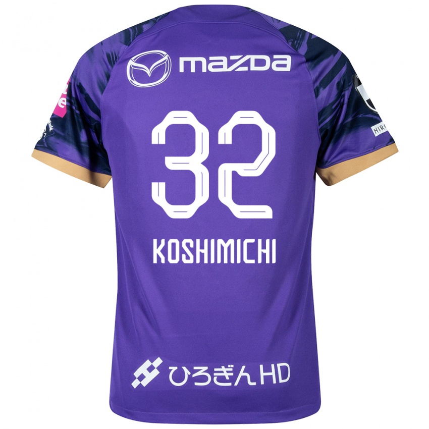 Criança Camisola Sota Koshimichi #32 Roxo Branco Principal 2024/25 Camisa