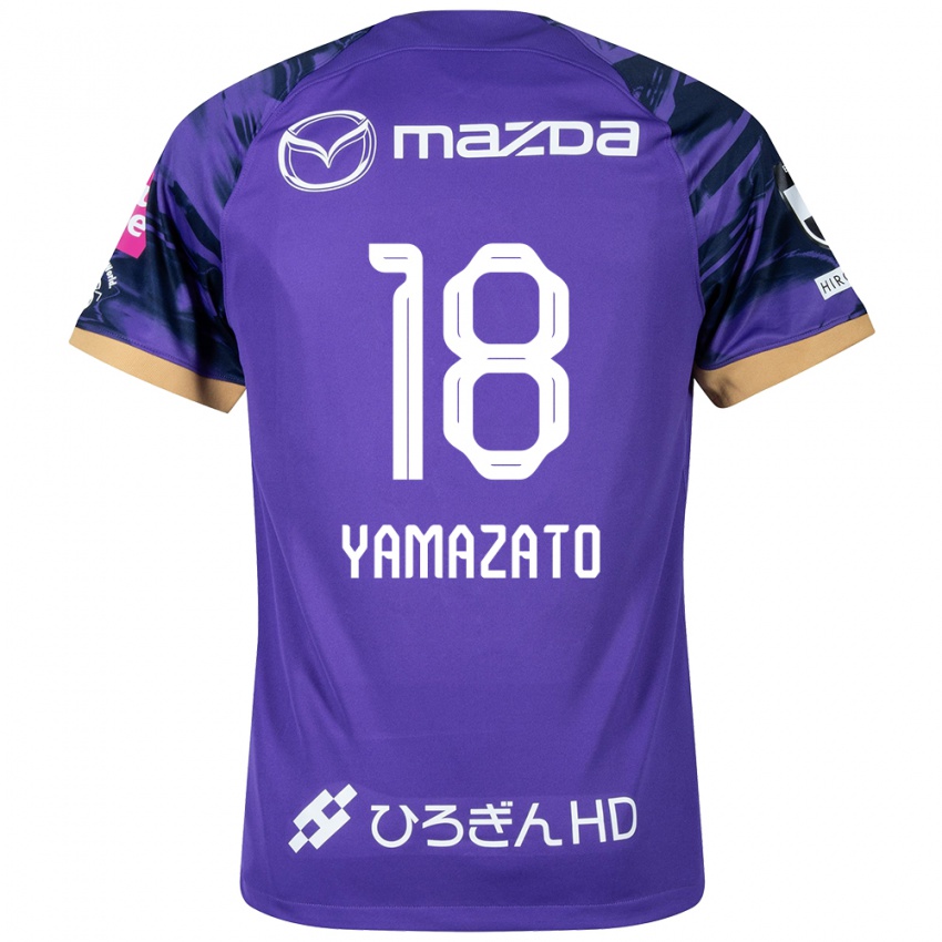 Criança Camisola Kenshin Yamazato #18 Roxo Branco Principal 2024/25 Camisa