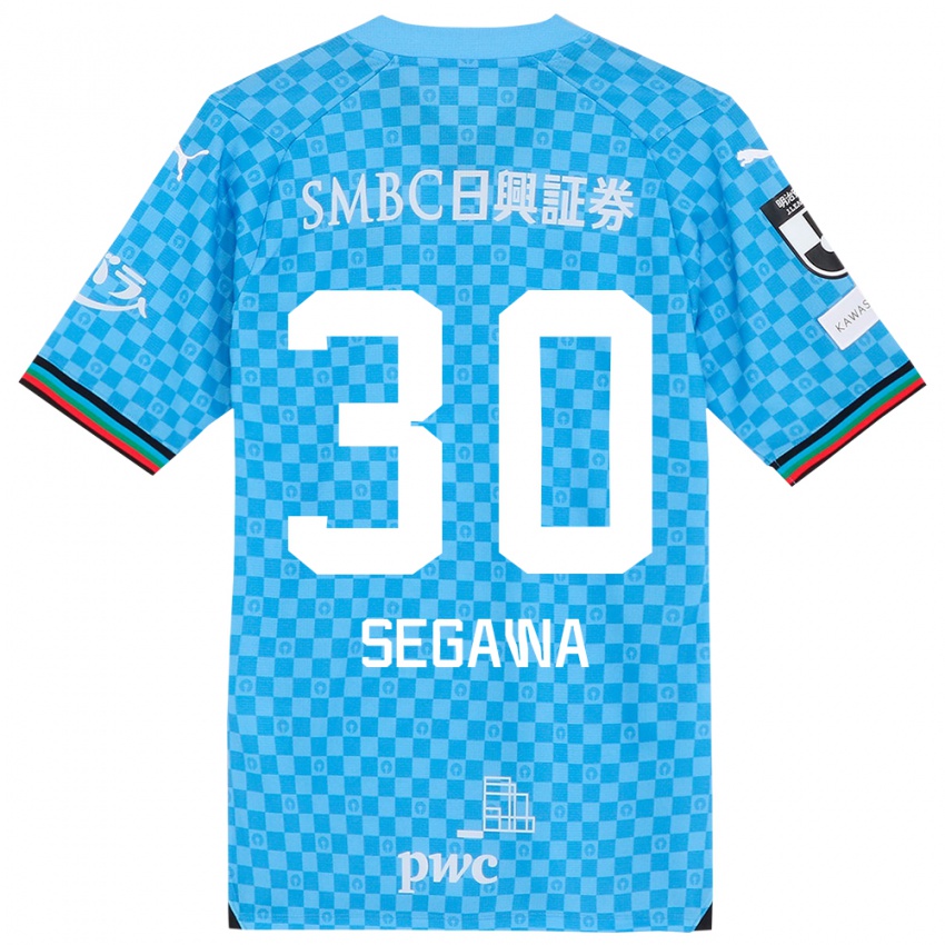 Criança Camisola Yusuke Segawa #30 Azul Azul Principal 2024/25 Camisa