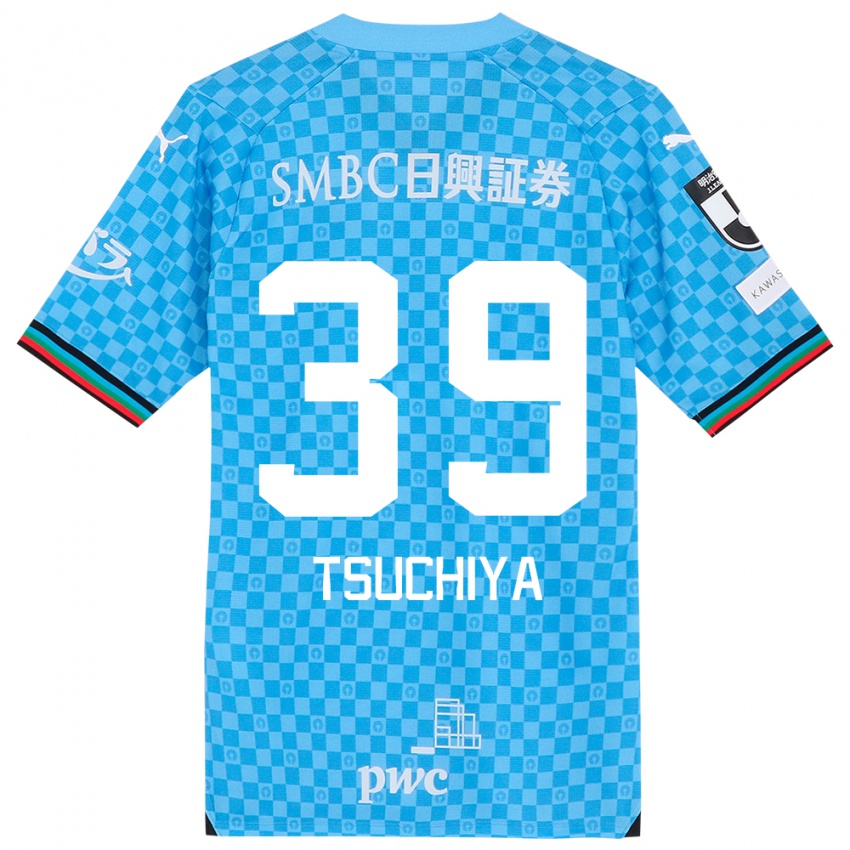 Criança Camisola Kaito Tsuchiya #39 Azul Azul Principal 2024/25 Camisa