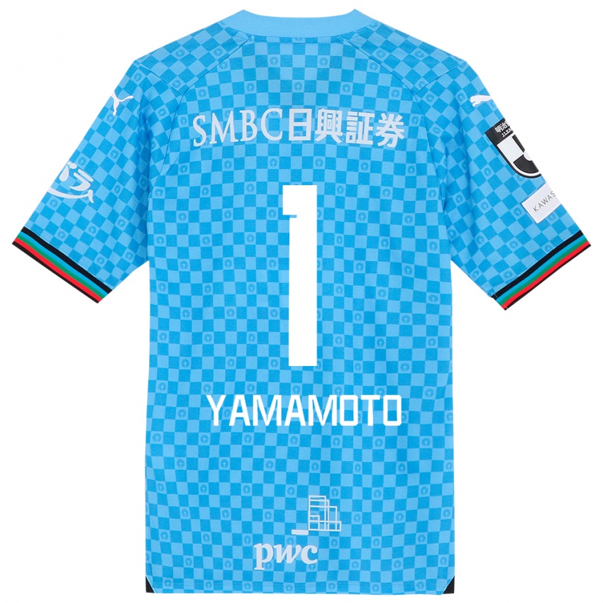 Criança Camisola Kensho Yamamoto #1 Azul Azul Principal 2024/25 Camisa