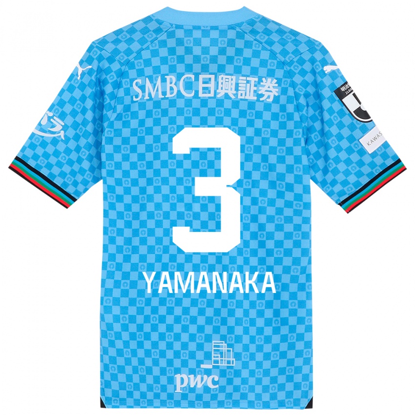 Criança Camisola Daiki Yamanaka #3 Azul Azul Principal 2024/25 Camisa