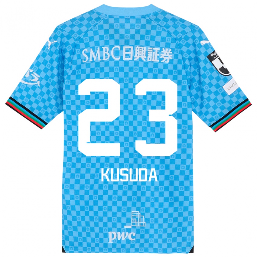 Criança Camisola Haruki Kusuda #23 Azul Azul Principal 2024/25 Camisa