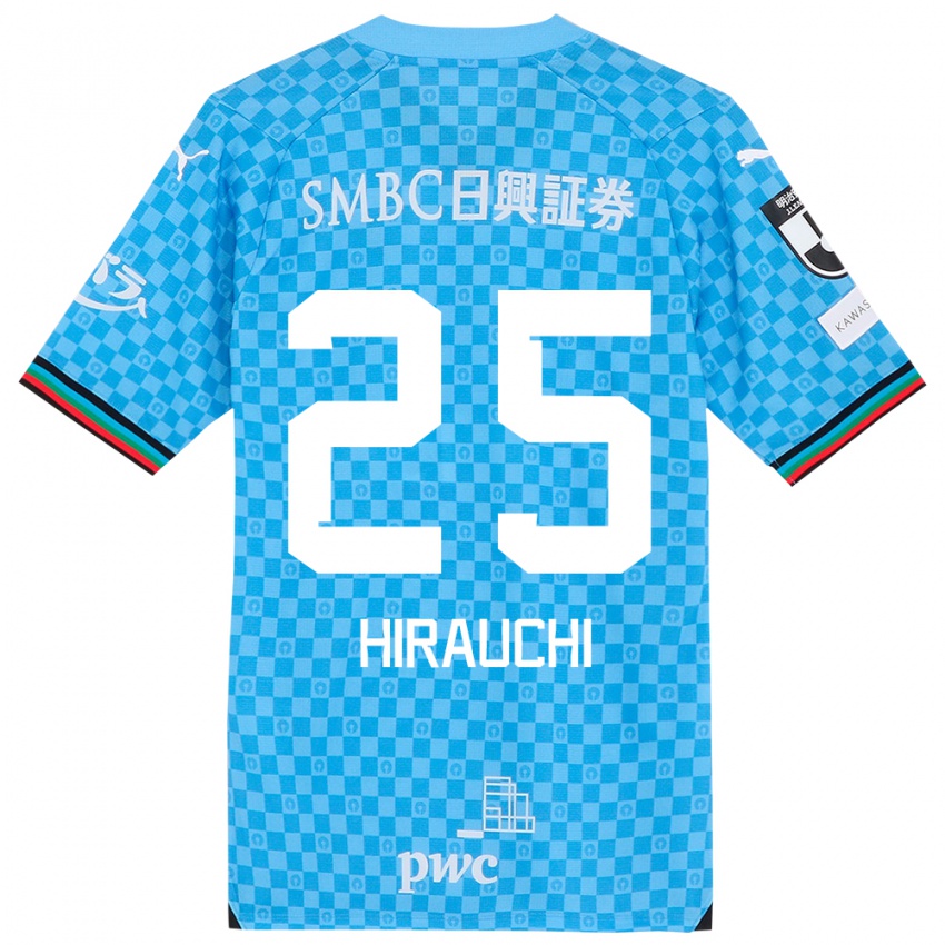 Criança Camisola Issei Hirauchi #25 Azul Azul Principal 2024/25 Camisa