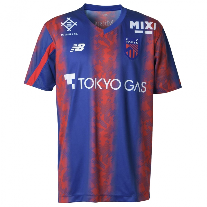 Criança Camisola Masato Morishige #3 Azul Vermelho Principal 2024/25 Camisa