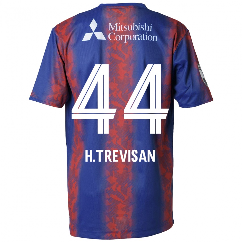 Criança Camisola Henrique Trevisan #44 Azul Vermelho Principal 2024/25 Camisa