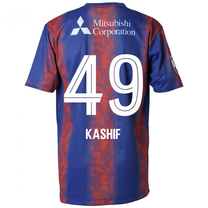 Criança Camisola Kashif Bangnagande #49 Azul Vermelho Principal 2024/25 Camisa