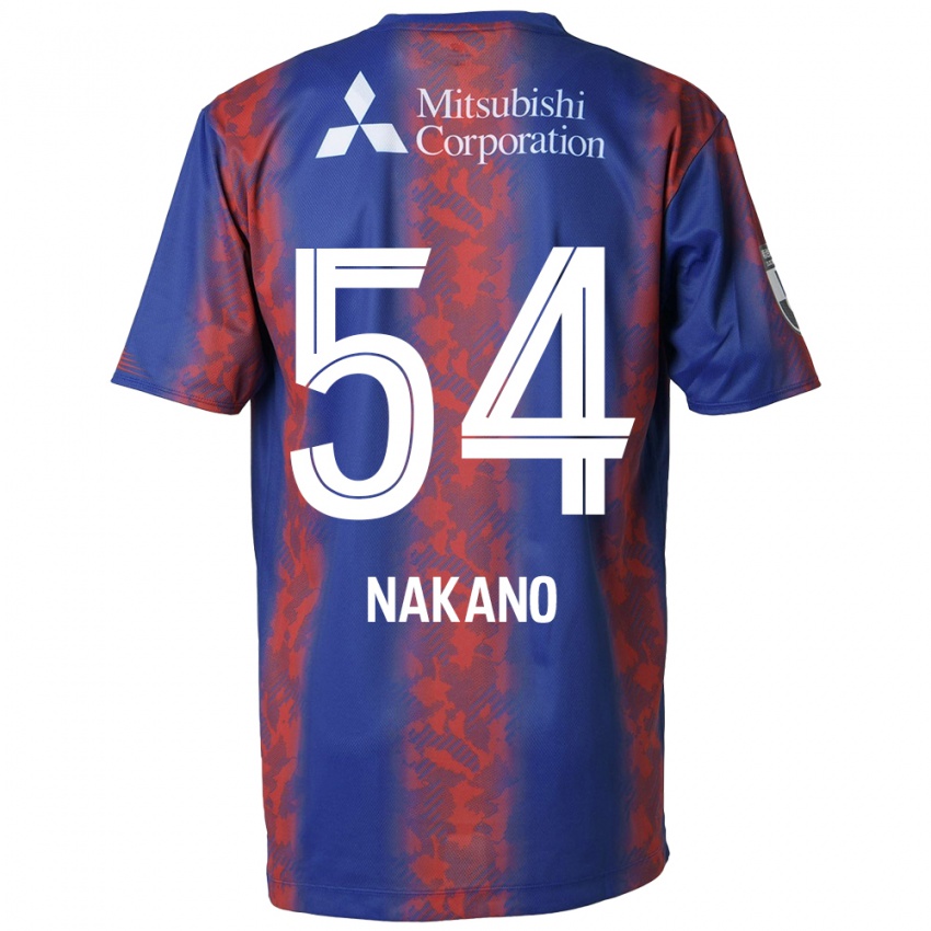 Criança Camisola Yui Nakano #54 Azul Vermelho Principal 2024/25 Camisa