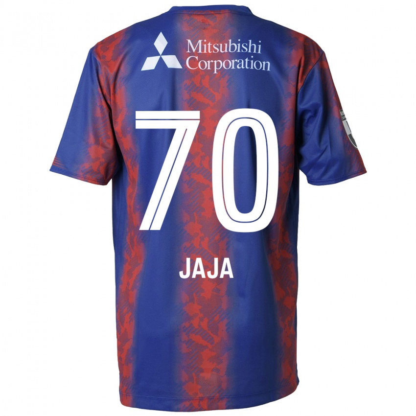 Criança Camisola Jája Silva #70 Azul Vermelho Principal 2024/25 Camisa