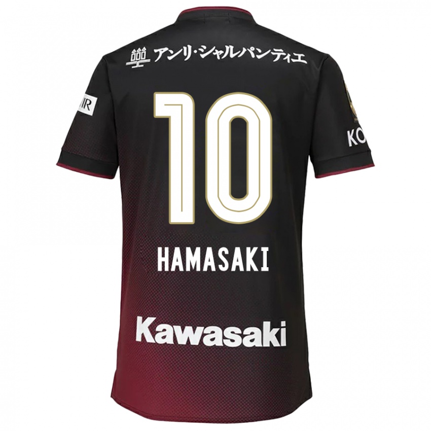 Criança Camisola Kento Hamasaki #10 Preto Vermelho Principal 2024/25 Camisa