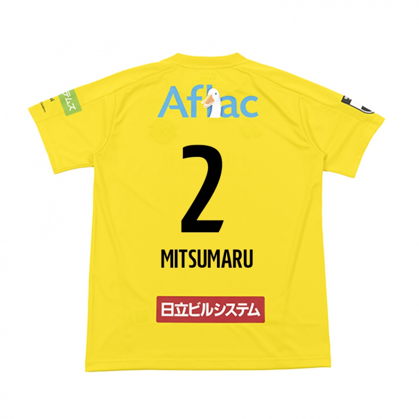 Criança Camisola Hiromu Mitsumaru #2 Amarelo Preto Principal 2024/25 Camisa