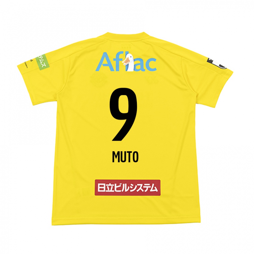 Criança Camisola Yuki Muto #9 Amarelo Preto Principal 2024/25 Camisa