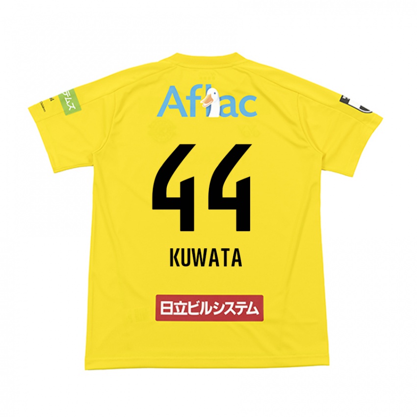 Criança Camisola Taisei Kuwata #44 Amarelo Preto Principal 2024/25 Camisa