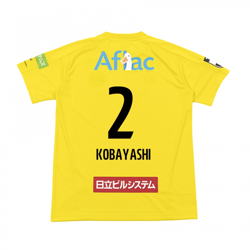 Criança Camisola Kensei Kobayashi #2 Amarelo Preto Principal 2024/25 Camisa