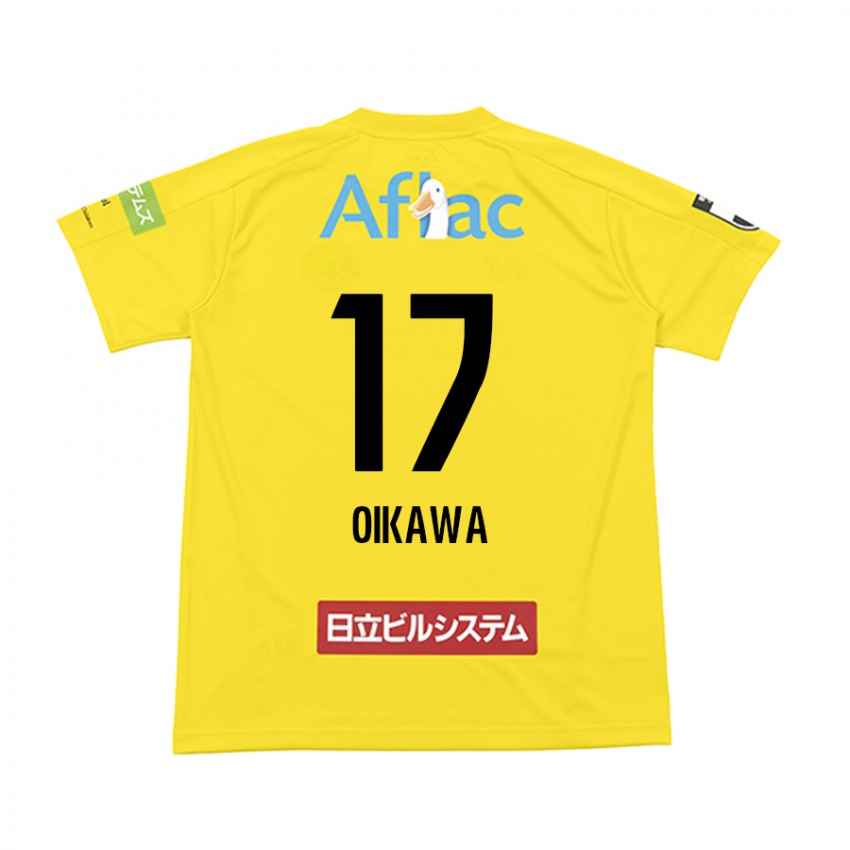 Criança Camisola Koki Oikawa #17 Amarelo Preto Principal 2024/25 Camisa