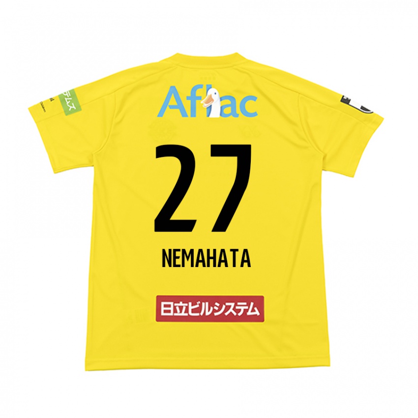 Criança Camisola Hayato Nemahata #27 Amarelo Preto Principal 2024/25 Camisa