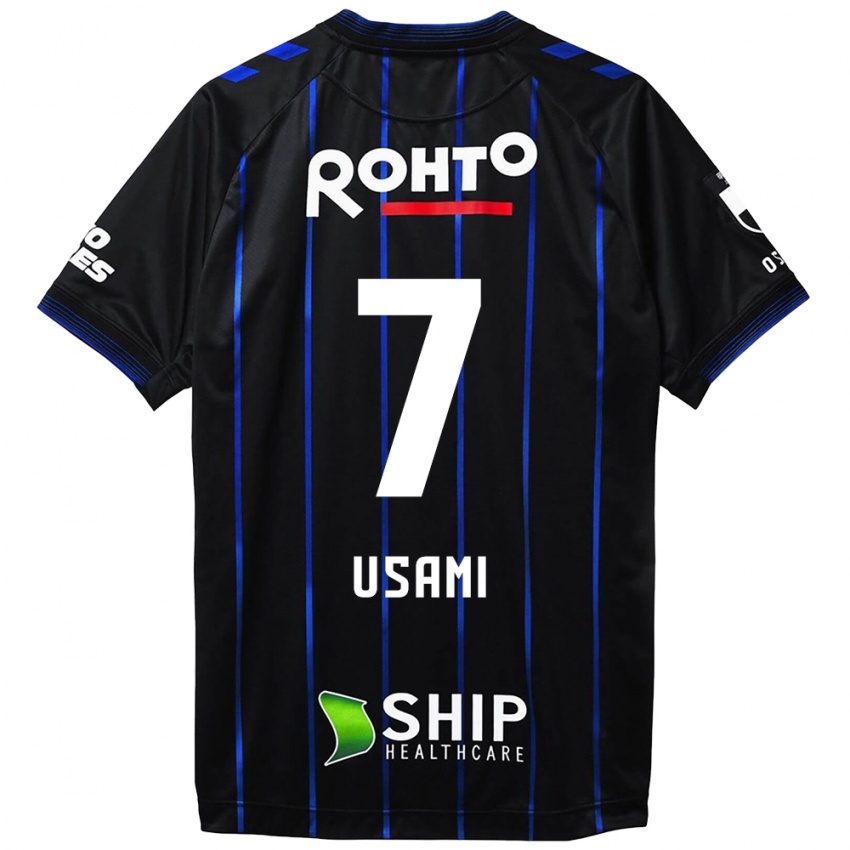 Criança Camisola Takashi Usami #7 Preto Azul Principal 2024/25 Camisa