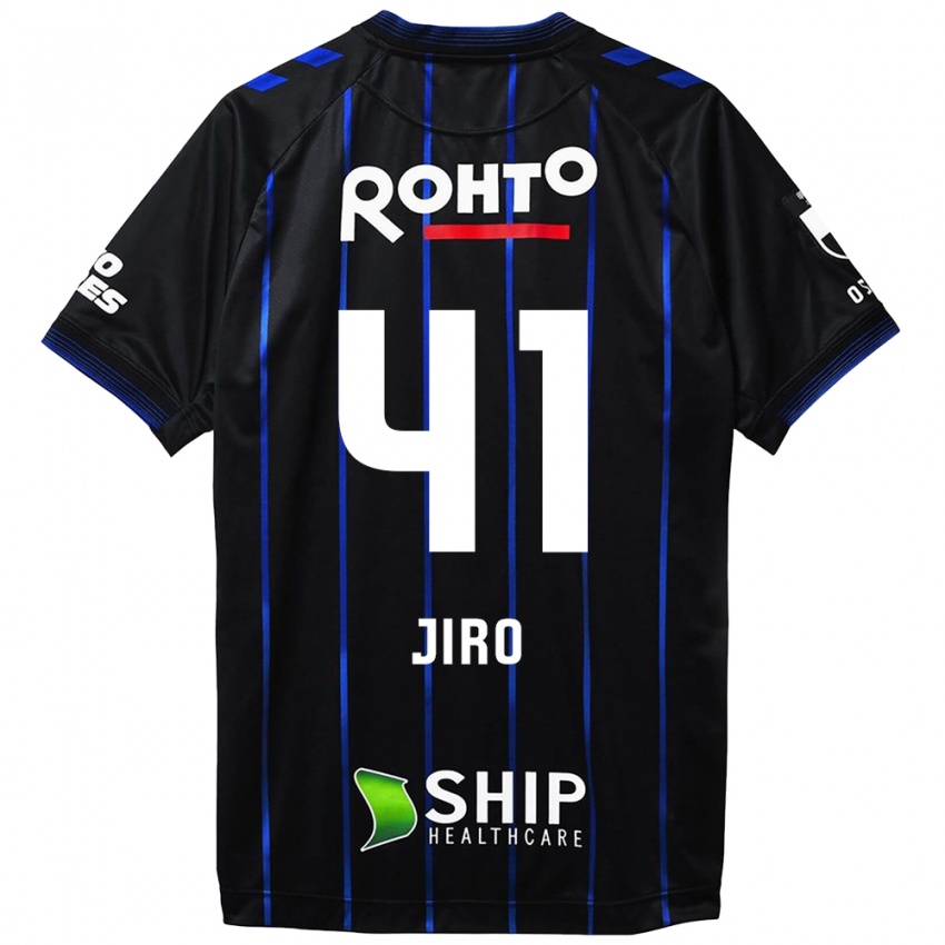 Criança Camisola Jiro Nakamura #41 Preto Azul Principal 2024/25 Camisa